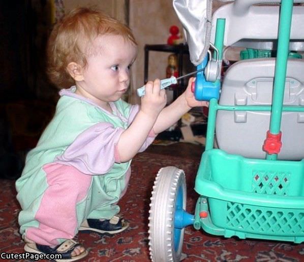 Cute Little Mechanic