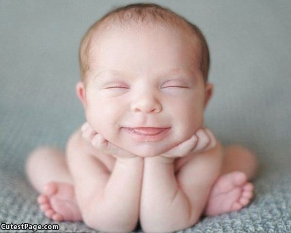 Cute Baby Smiling